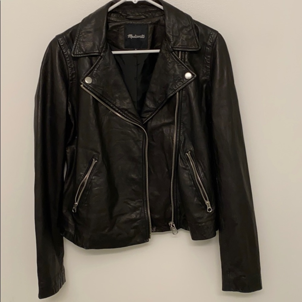 Madewell Washed Leather Motorcycle Jacket